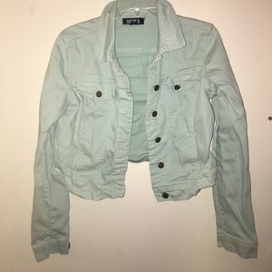 MINT GREEN DENIM JACKET